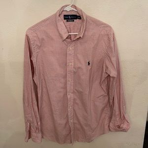 Polo custom fit button down.